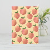 Peaches Dankeskarte (Stehend Vorderseite)