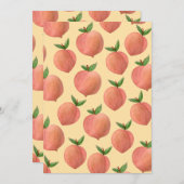 Peaches Dankeskarte (Vorne/Hinten)