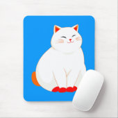 Peaches, die lächelnde Katze Mousepad (Mit Mouse)