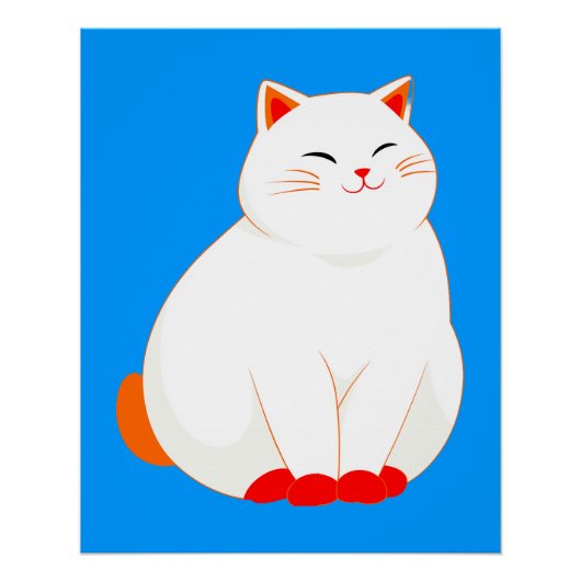 Peaches, die lächelnde Katze Poster (Vorderseite)