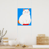 Peaches, die lächelnde Katze Poster (Küche)