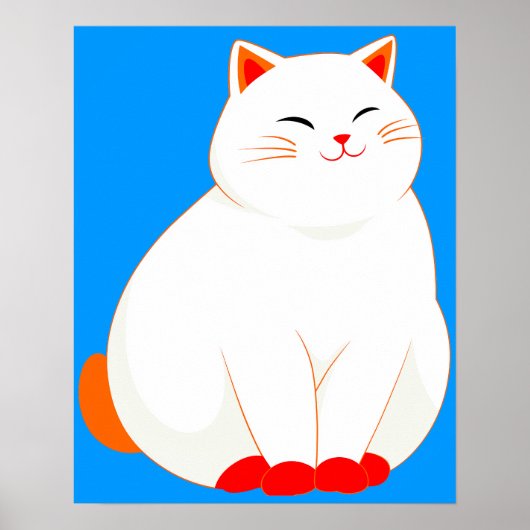 Peaches, die lächelnde Katze Poster (Vorne)