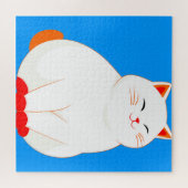 Peaches, die lächelnde Katze Puzzle (Horizontal)