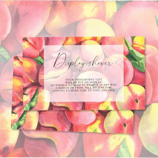 Peaches - Dusche anzeigen Begleitkarte