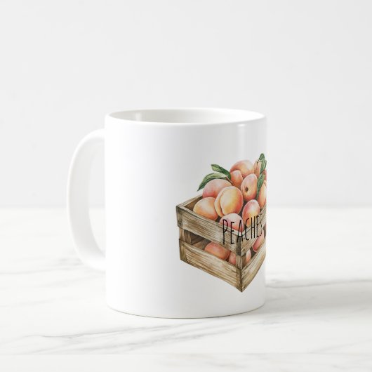 Peaches Fruit Kaffeetasse (Vorderseite Links)