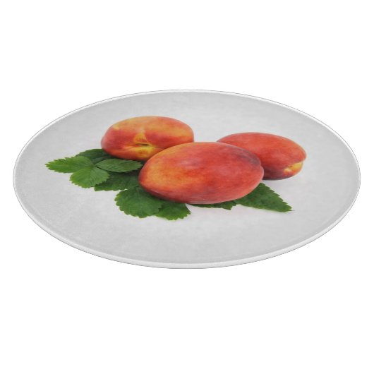 Peaches Fruit Schneidebrett (Ecke)