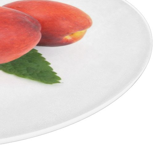 Peaches Fruit Schneidebrett (Ecke)