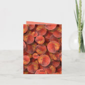 Peaches Grußkarte Karte (Rückseite)