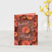 Peaches Grußkarte Karte (Gelbe Blume)