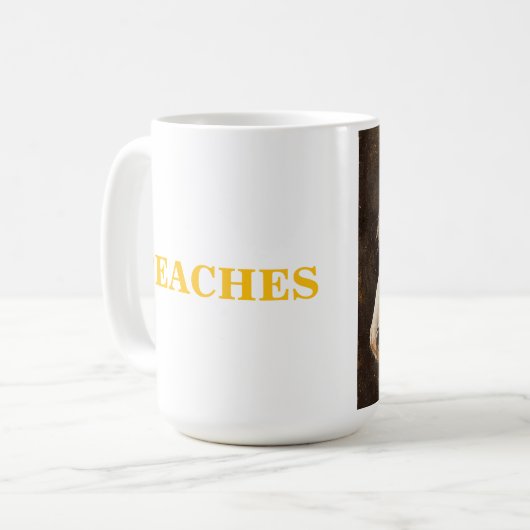 PEACHES KAFFEE TASSE! KAFFEETASSE (Vorderseite Links)