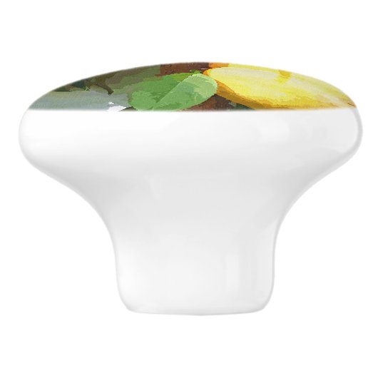 PEACHES KERAMIKKNAUF (Seitenansicht)