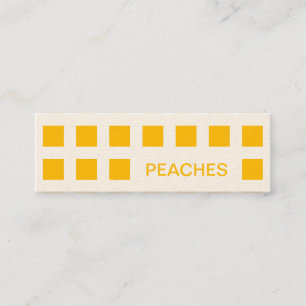 PEACHES (Mod-Quadrate) Mini Visitenkarte