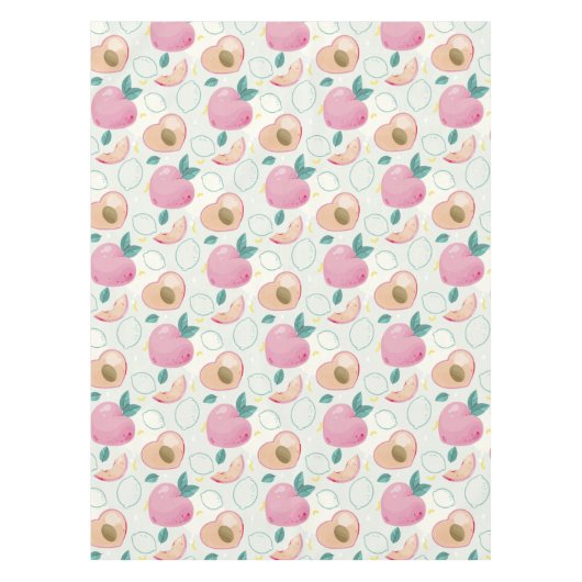 Peaches Pattern Tischdecke (Vorderseite)