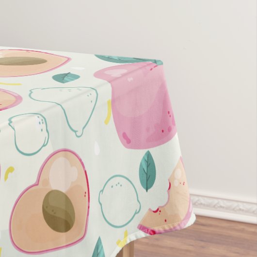 Peaches Pattern Tischdecke (Beispiel)