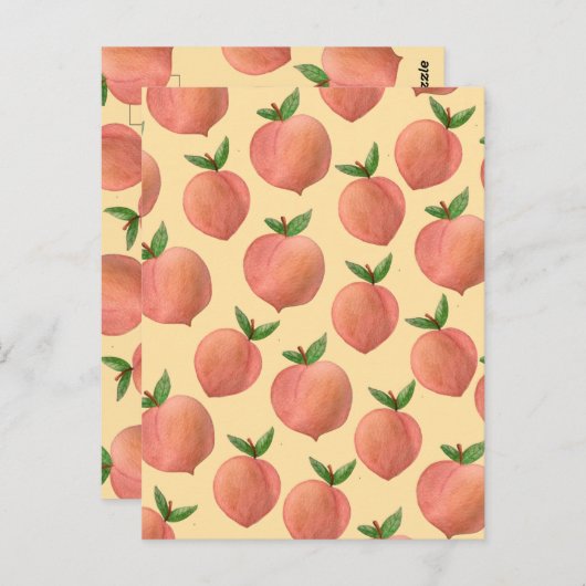 Peaches Postkarte (Vorne/Hinten)