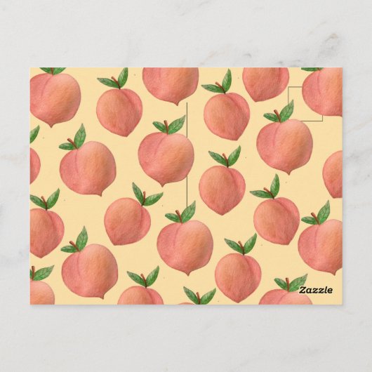Peaches Postkarte (Rückseite)