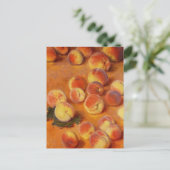 Peaches Still Life Claude Monet Postkarte (Stehend Vorderseite)