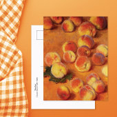 Peaches Still Life Claude Monet Postkarte