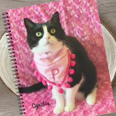 Peaches the Tuxedo Cat 8 1/2 x 11 Notebook Notizblock