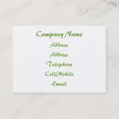 PEACHES VISITENKARTE (Rückseite)