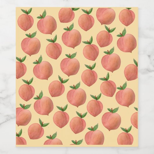 Peaches Weinetikett (Einzelnes Label)