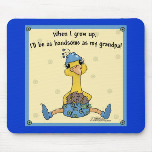 Peachick Handsome wie Opa Mousepad