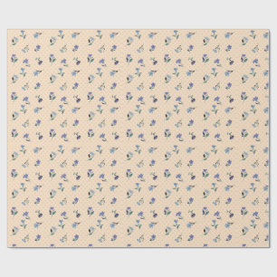 Peachify Pastel Blüten Geschenkpapier
