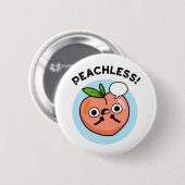 Peachless Funny Fruit Peach Puff Button (Vorne & Hinten)