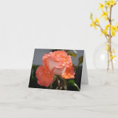 Peachrose Karte (Gelbe Blume)