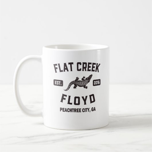 Peachtree City Georgia Alligator Flat Creek Floyd Kaffeetasse (Links)