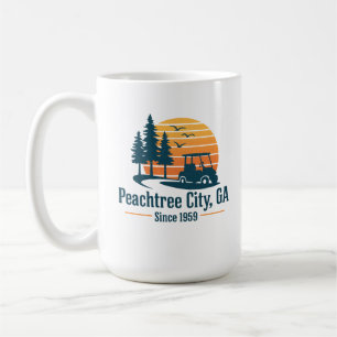 Peachtree City Vintage Golf Cart Sonnenuntergang s Kaffeetasse