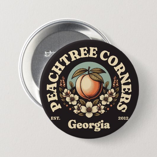 Peachtree Corners, Georgia Button (Vorne & Hinten)