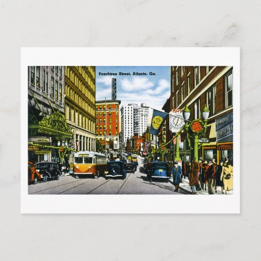 Peachtree Street, Atlanta, GA Postcard Postkarte (Vorderseite)