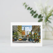 Peachtree Street, Atlanta, GA Postkarte (Stehend Vorderseite)