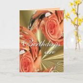 PeachWhirl von Rose - Jederzeit anpassen Karte (Gelbe Blume)