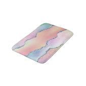 Peachy Agate | Hübsch Soft Pastel Watercolor Ombre Badematte (Schrägansicht)