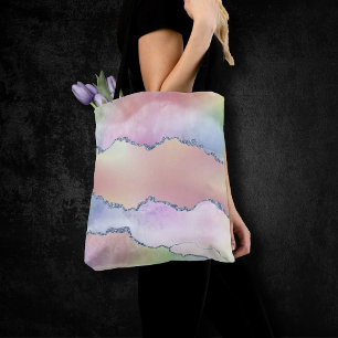 Peachy Agate   Hübsch Soft Pastel Watercolor Ombre Tasche