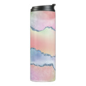 Peachy Agate | Hübsch Soft Pastel Watercolor Ombre Thermosbecher (Nach links gedreht)
