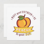 Peachy as your Bum Funny Geburtstag (Vorne/Hinten)