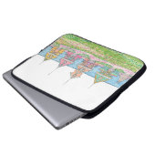 Peachy Beach Shack Electronics Bag Laptopschutzhülle (Vorne Knopf)