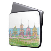 Peachy Beach Shack Electronics Bag Laptopschutzhülle (Vorderseite Links)