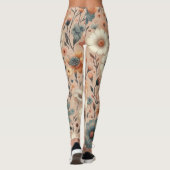 Peachy Blooms Leggings (Rückseite)