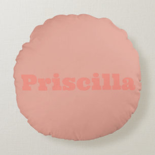 Peachy Comfort Color Round Rundes Kissen