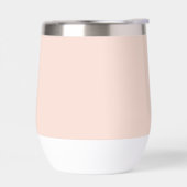 Peachy Coral - Farbflussmonogramm (Links)