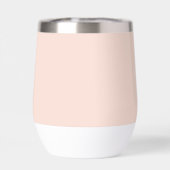 Peachy Coral - Farbflussmonogramm (Rückseite)