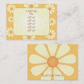 Peachy Daisy Visitenkarte (Vorne/Hinten)