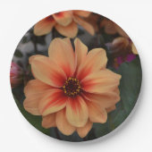 Peachy Floral Paper Plate Pappteller (Vorderseite)