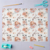 Peachy Floral Series Design 10 Seidenpapier (Basteln)