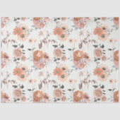 Peachy Floral Series Design 10 Seidenpapier (Vorderseite)