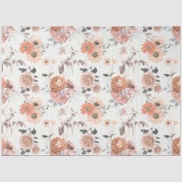 Peachy Floral Series Design 10 Seidenpapier